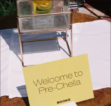 Welcome to Pre-Chella signage